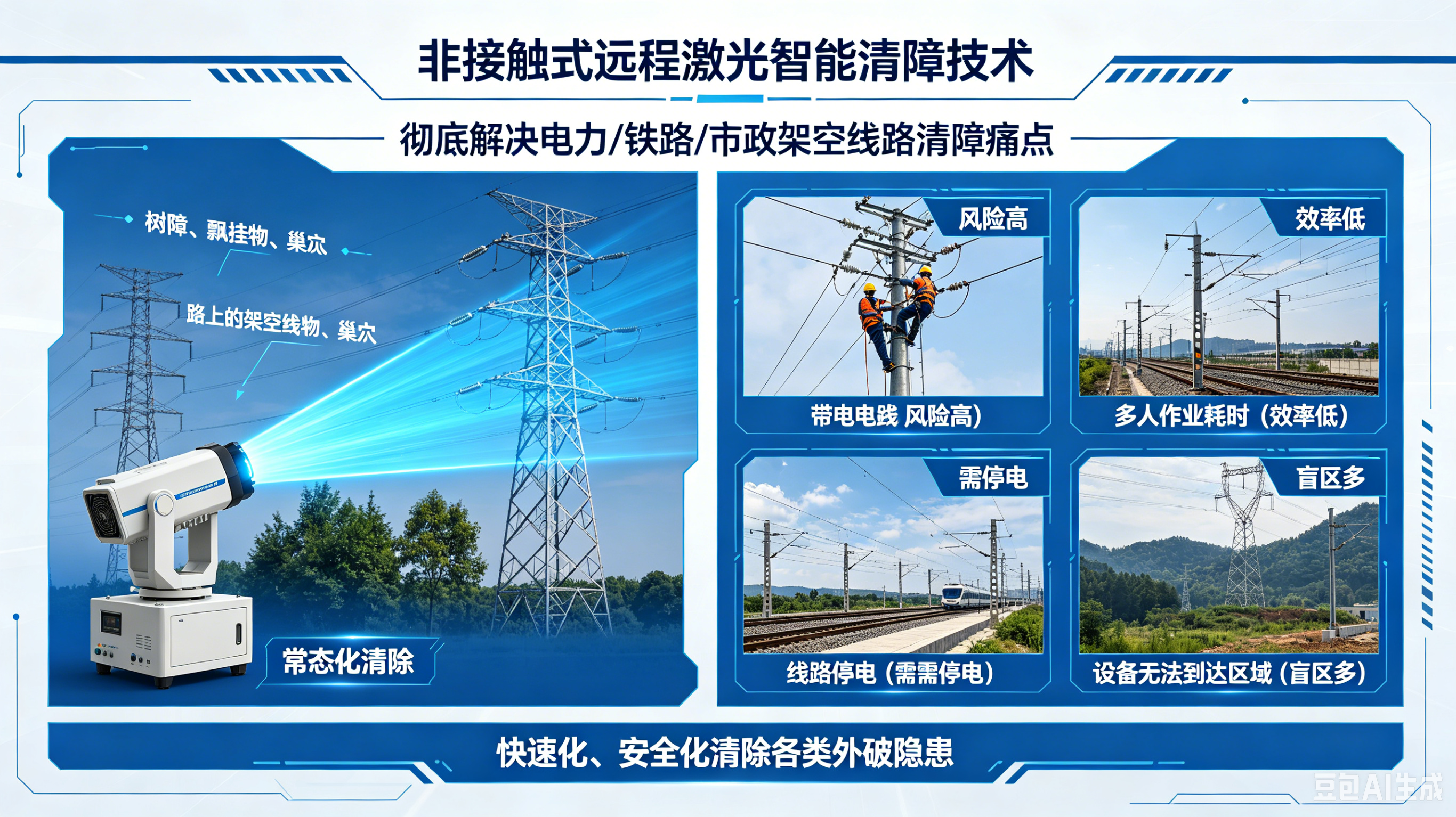 （电力/铁路/市政）激光清障解决方案