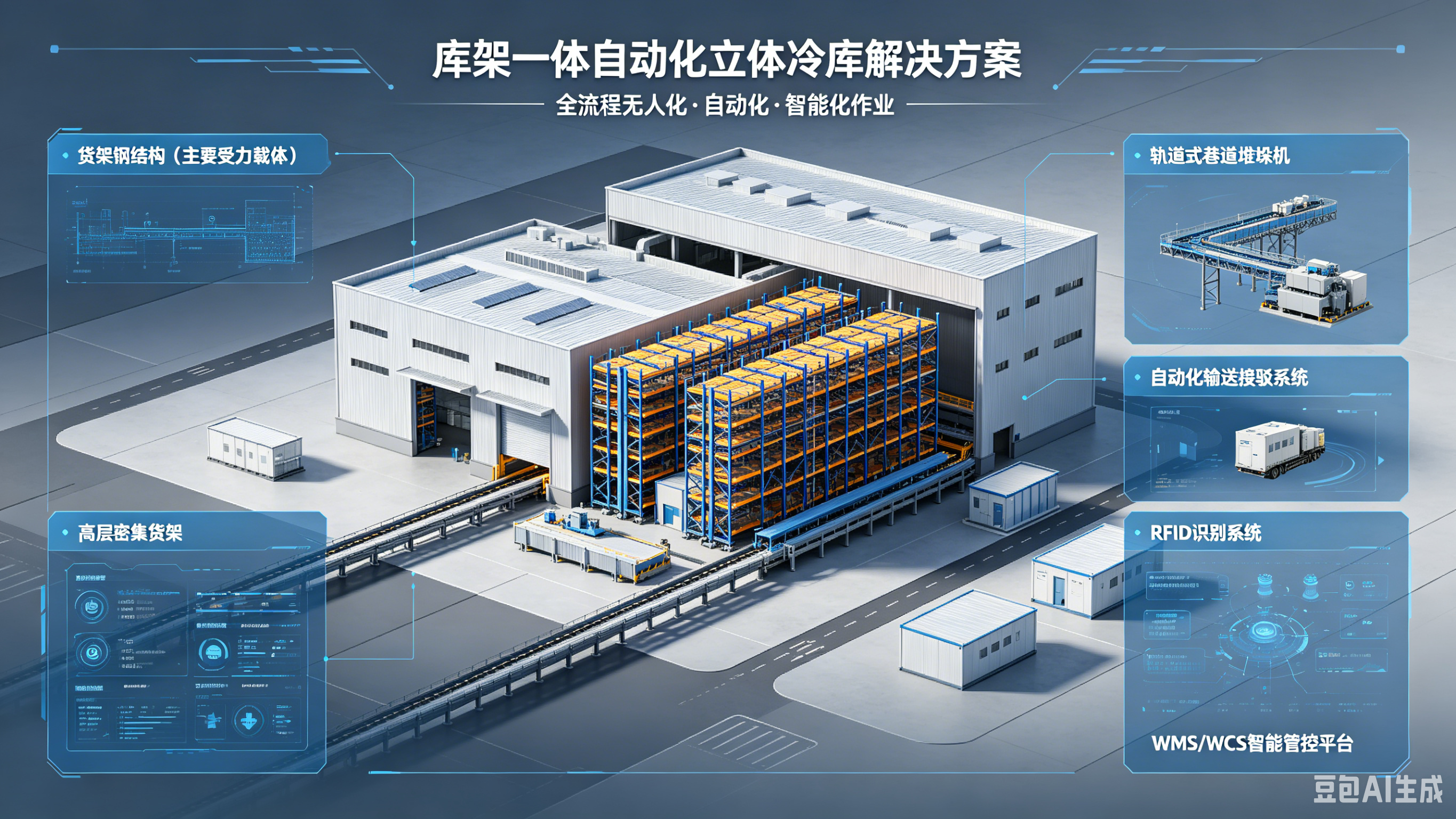 库架一体自动化立体冷库解决方案