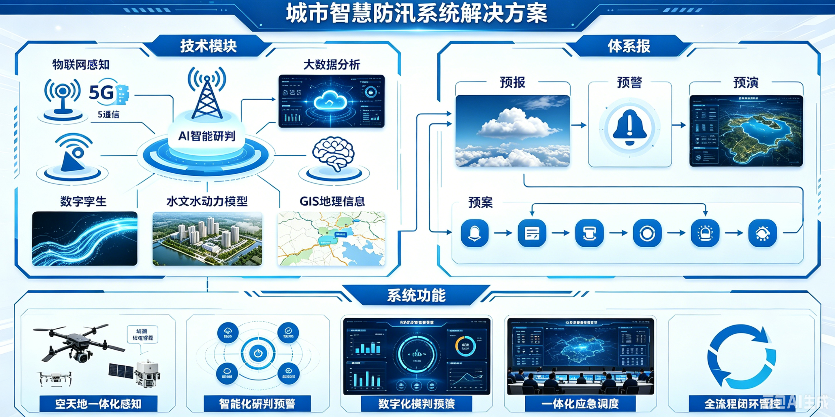 城市智慧防汛系统整体解决方案
