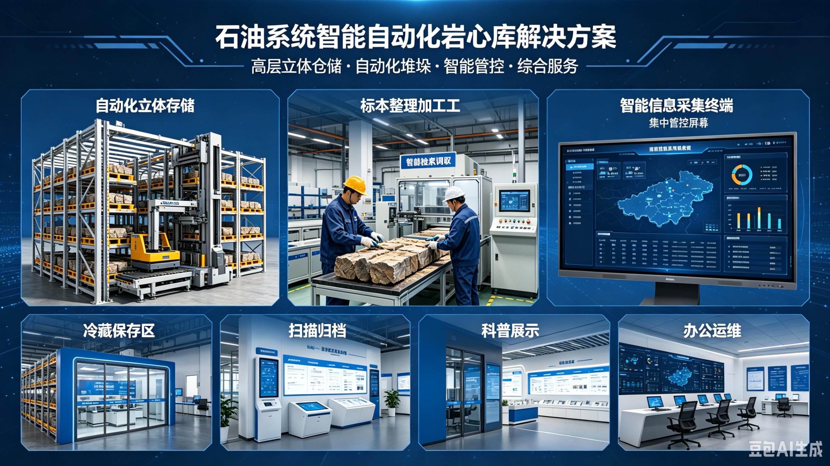 石油系统智能自动化岩心库整体解决方案
