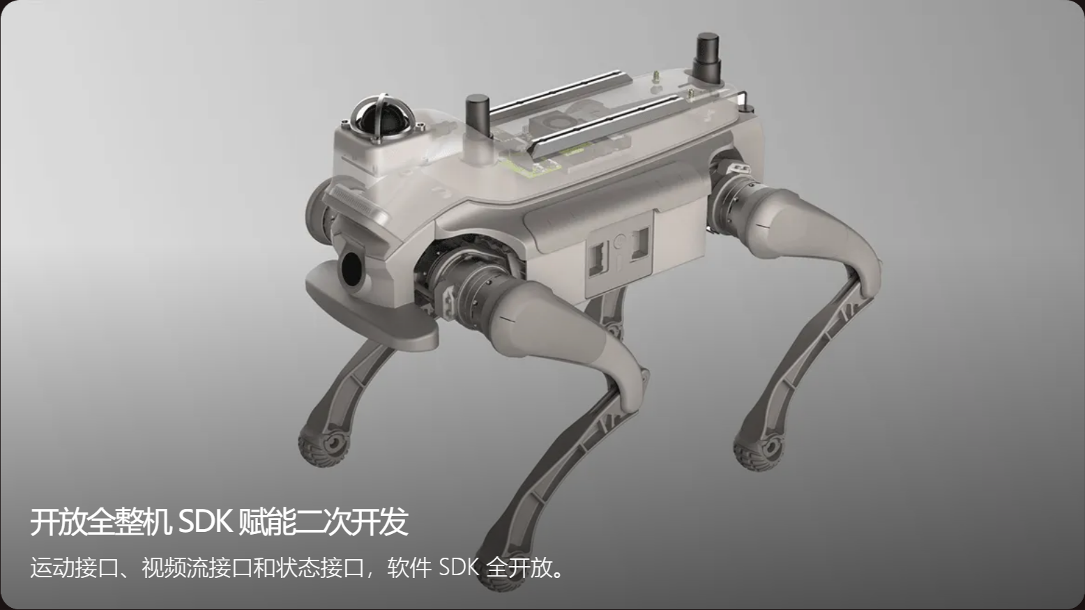 智身科技-机器狗 钢镚L1-W 智能可编程机器狗电力巡检_萝卜时代旗舰店_萝卜时代