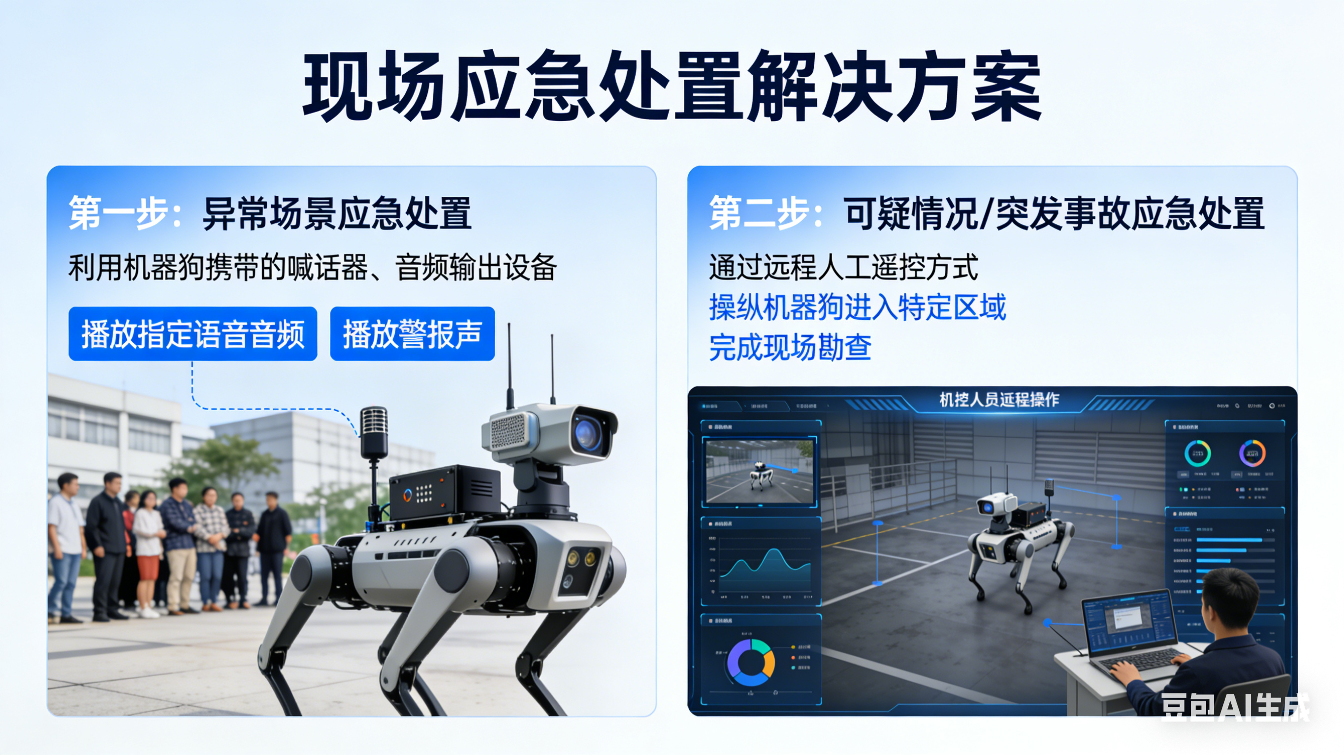 现场应急处置（机器狗联动）解决方案