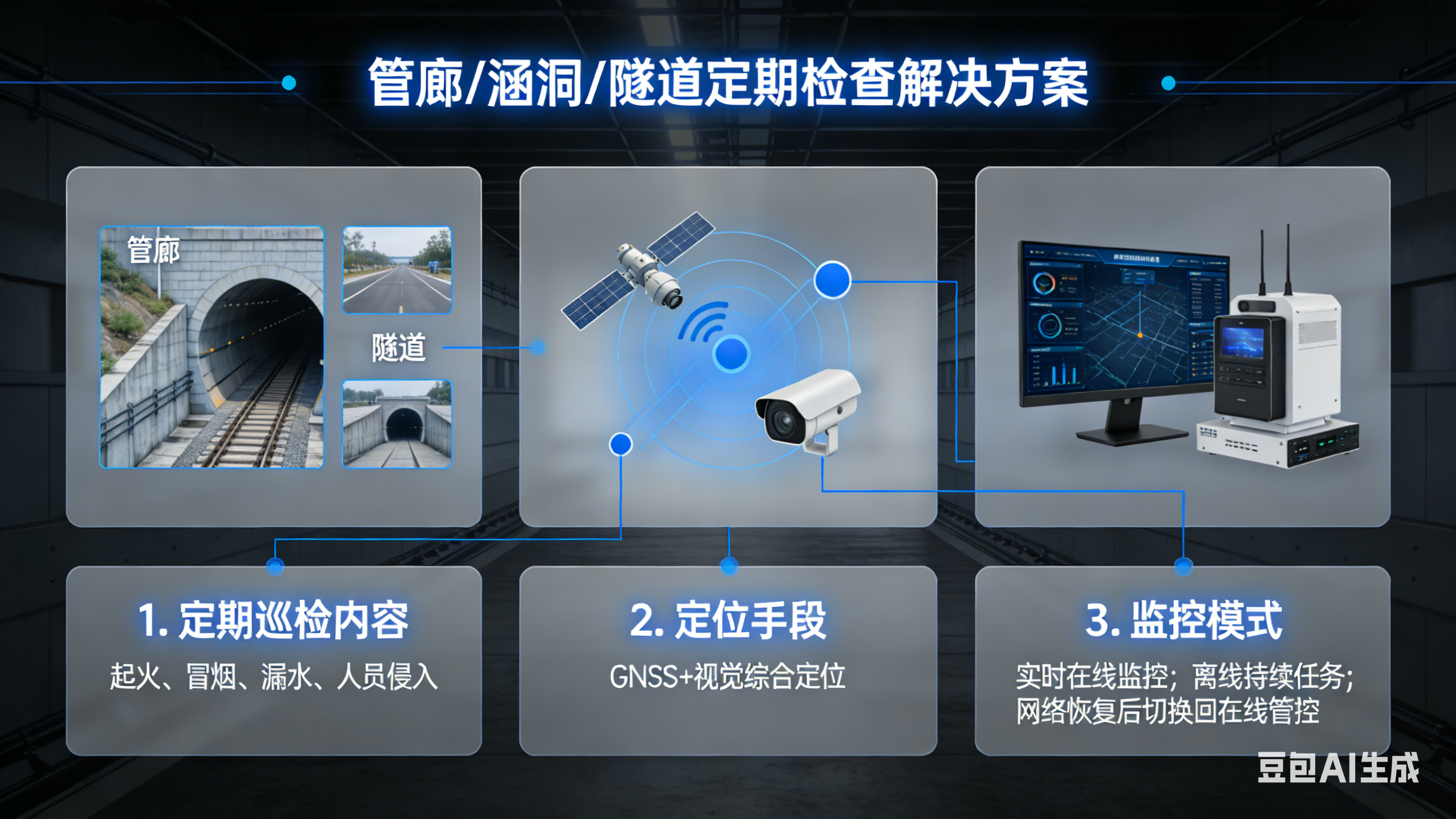 管廊、涵洞、隧道定期检查解决方案