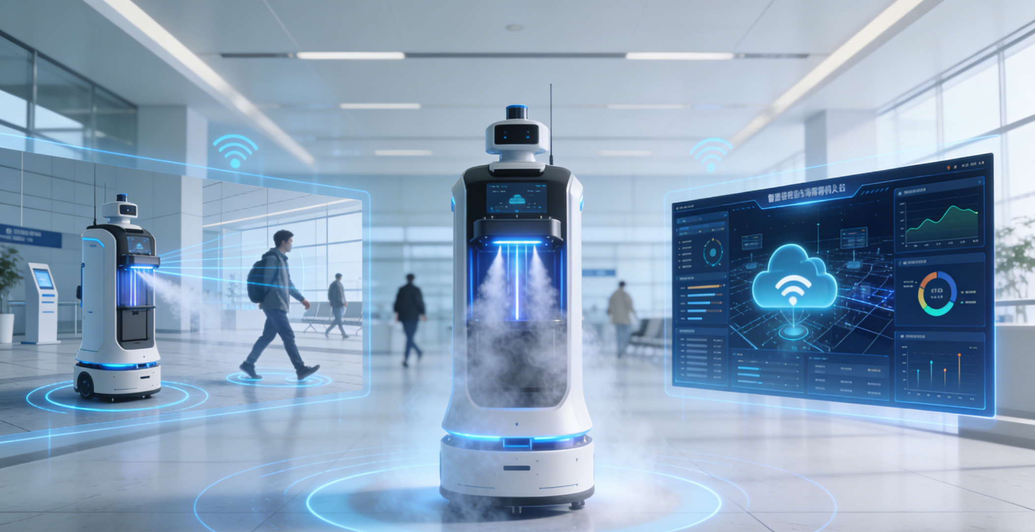 清毒卫·全场景 机器人智能消毒一体化解决方案
