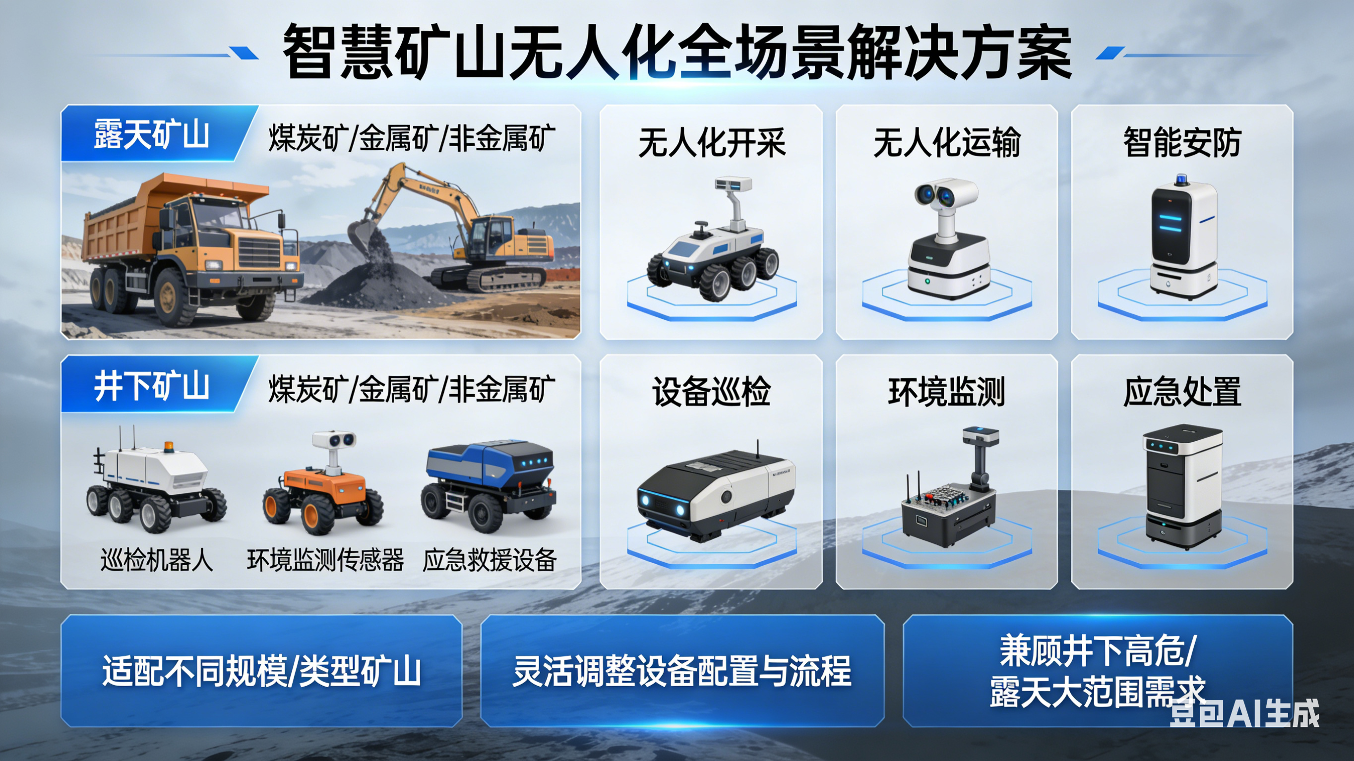 智慧矿山无人化全场景解决方案