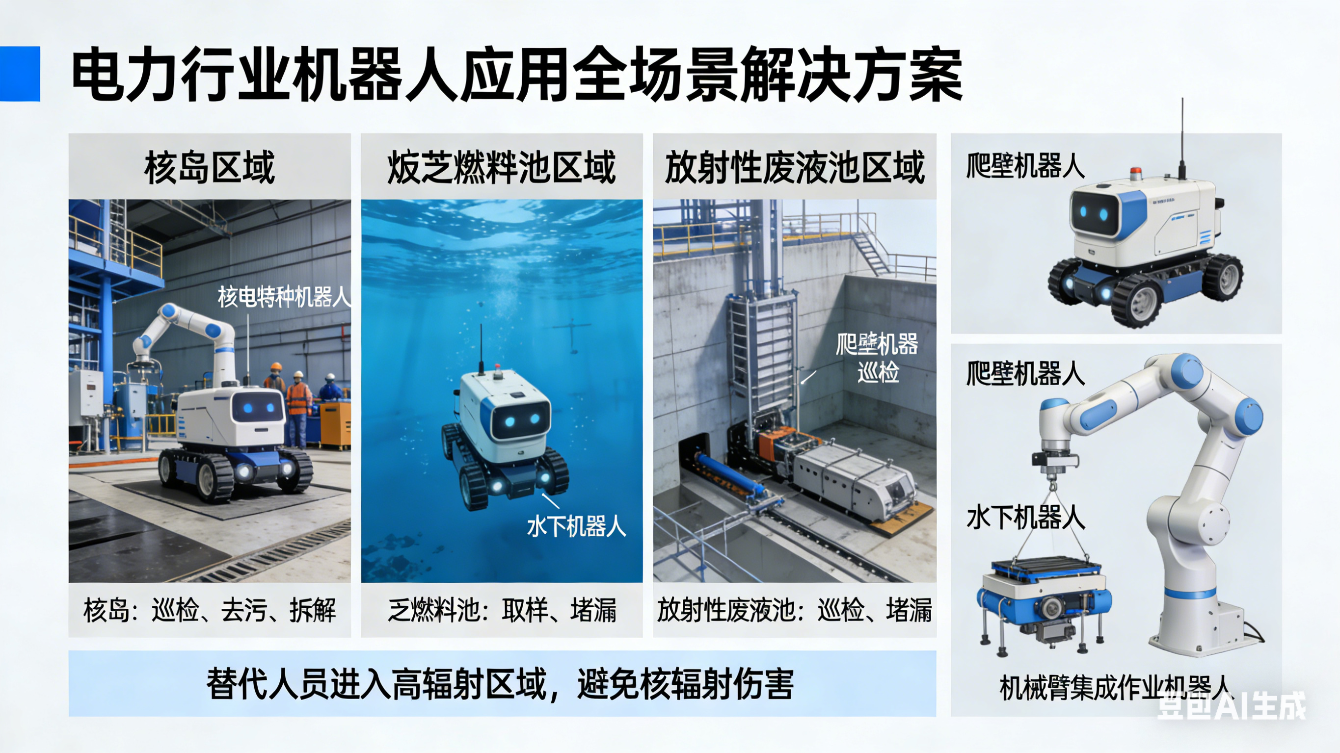 电力行业机器人应用全场景解决方案