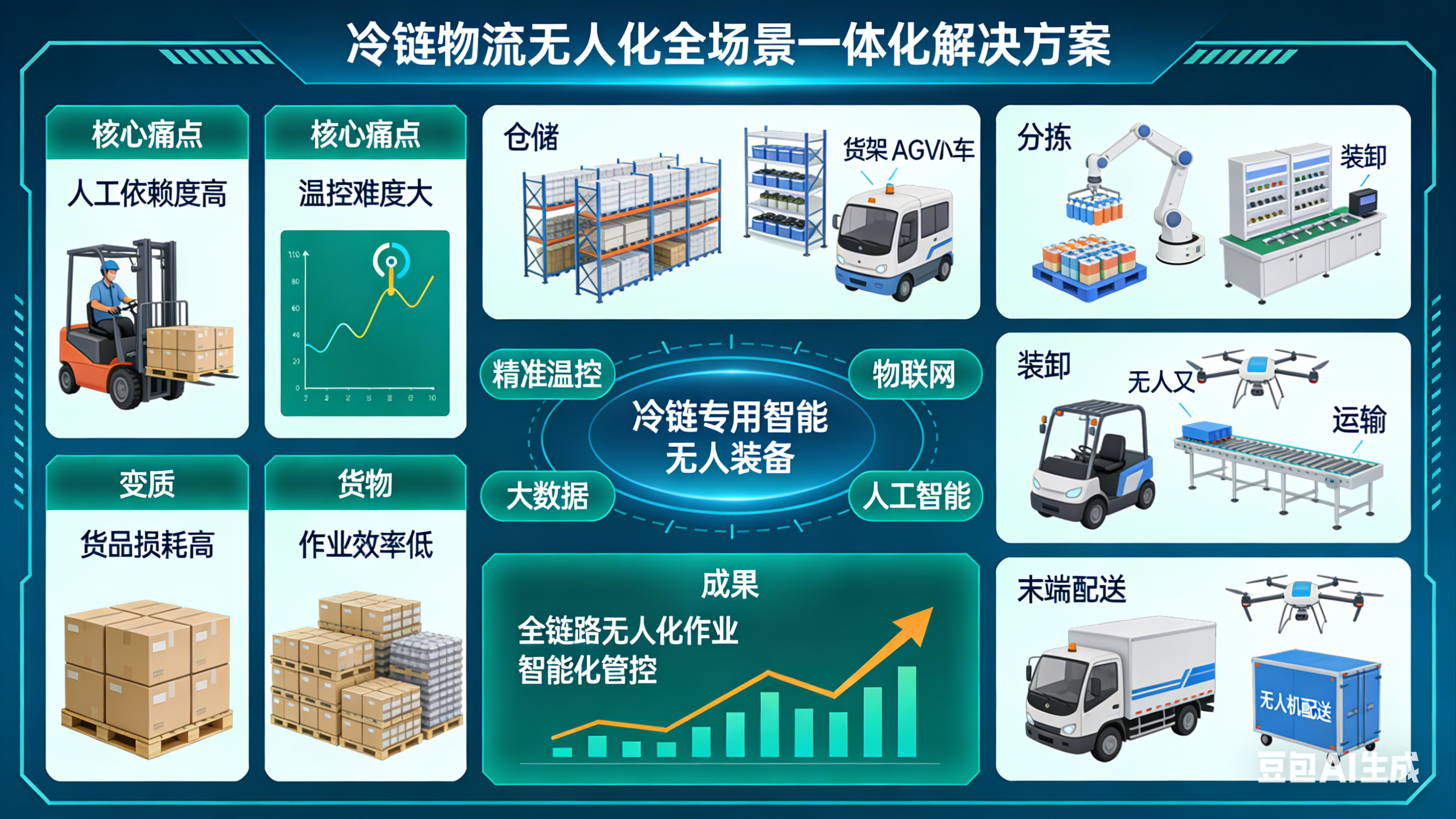 冷链物流无人化全场景一体化解决方案